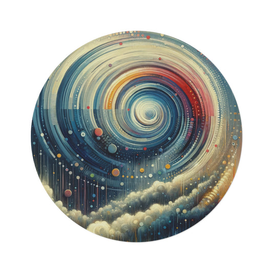 Considerate Echoes Resonate Round Rug - ATUH.ART