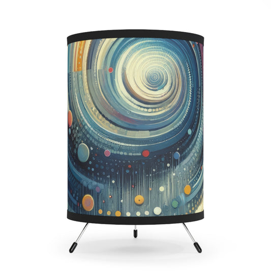 Considerate Echoes Resonate Tripod Lamp with High-Res Printed Shade, US\CA plug - ATUH.ART