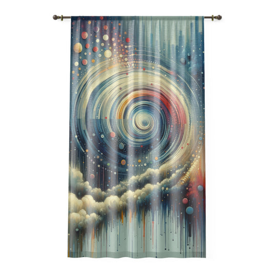 Considerate Echoes Resonate Window Curtain - ATUH.ART