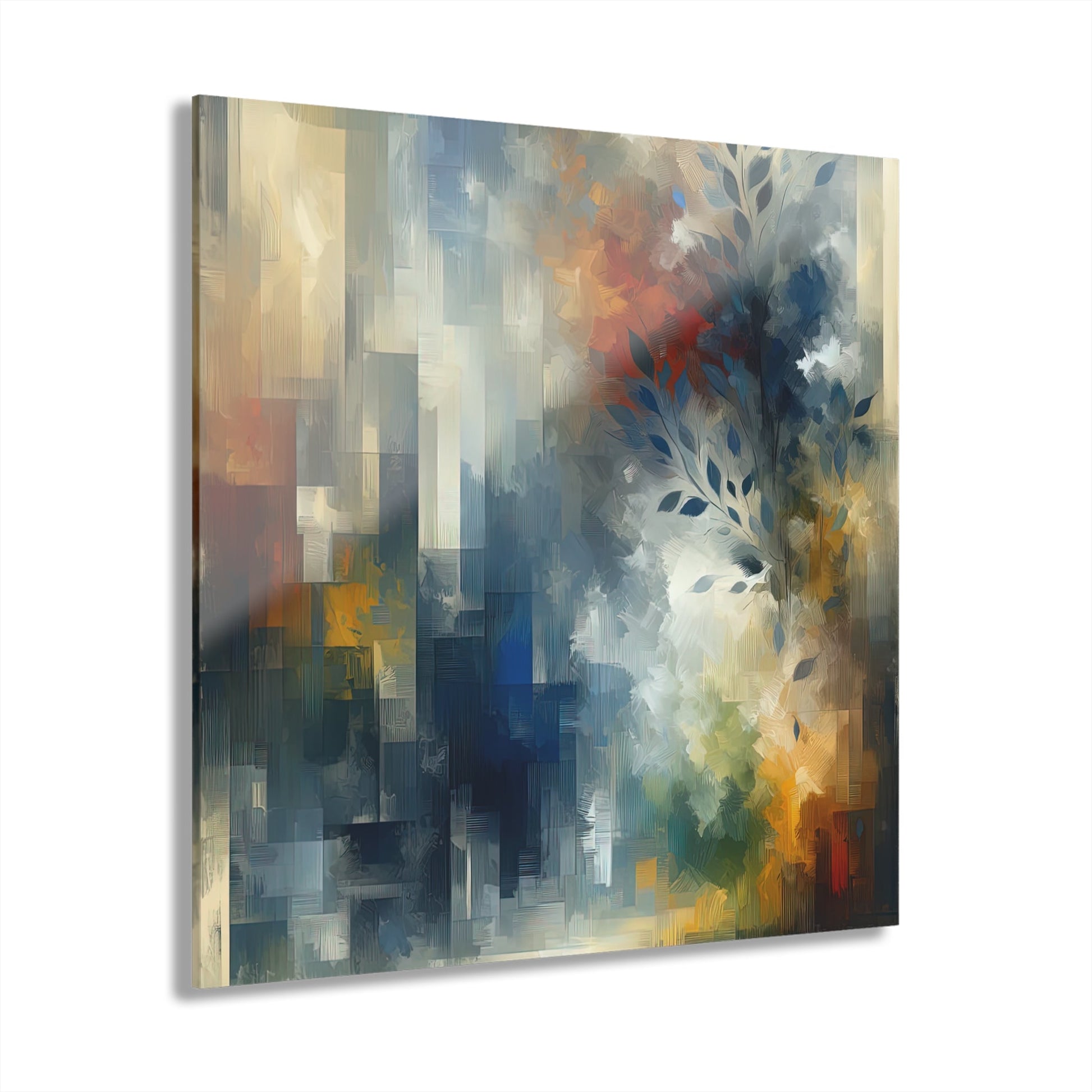 Contemplative Leaves Whispers Acrylic Prints (French Cleat Hanging) - ATUH.ART