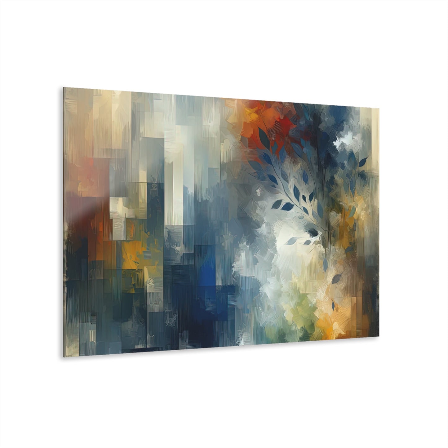 Contemplative Leaves Whispers Acrylic Prints (French Cleat Hanging) - ATUH.ART