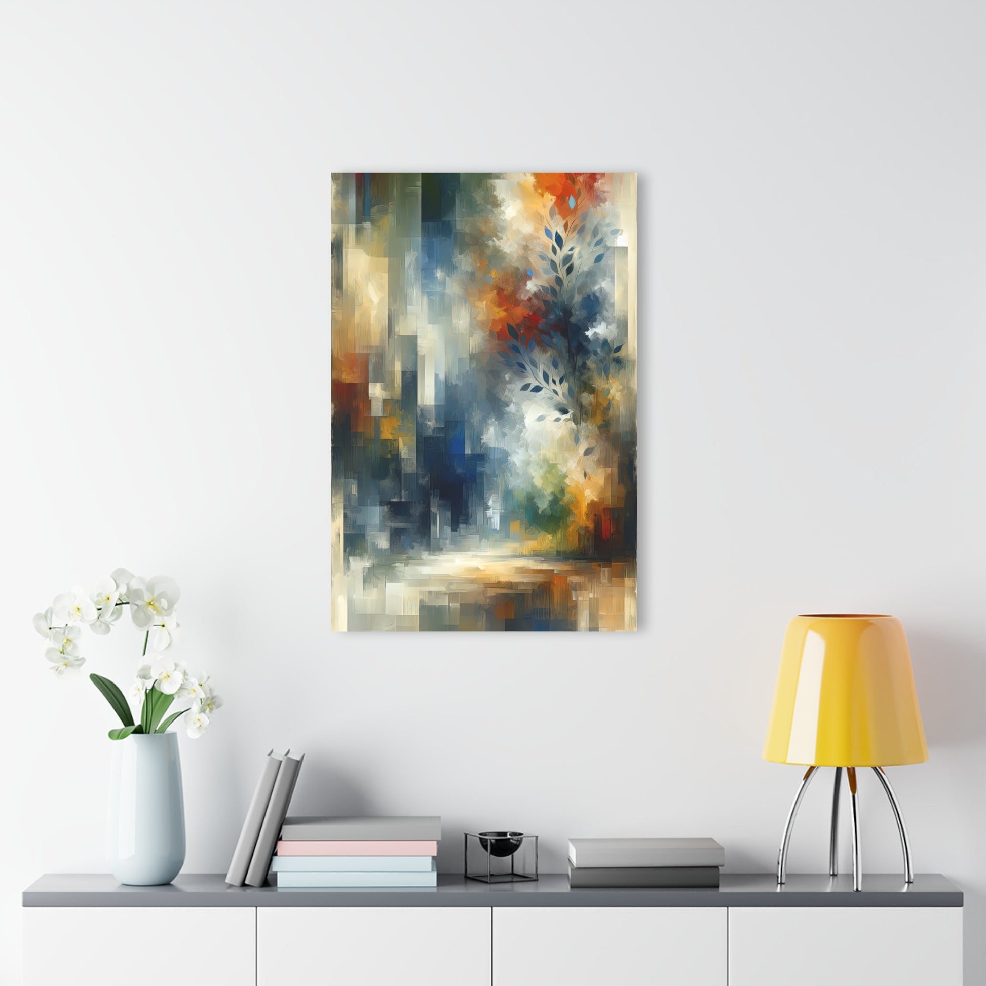 Contemplative Leaves Whispers Acrylic Prints (French Cleat Hanging) - ATUH.ART