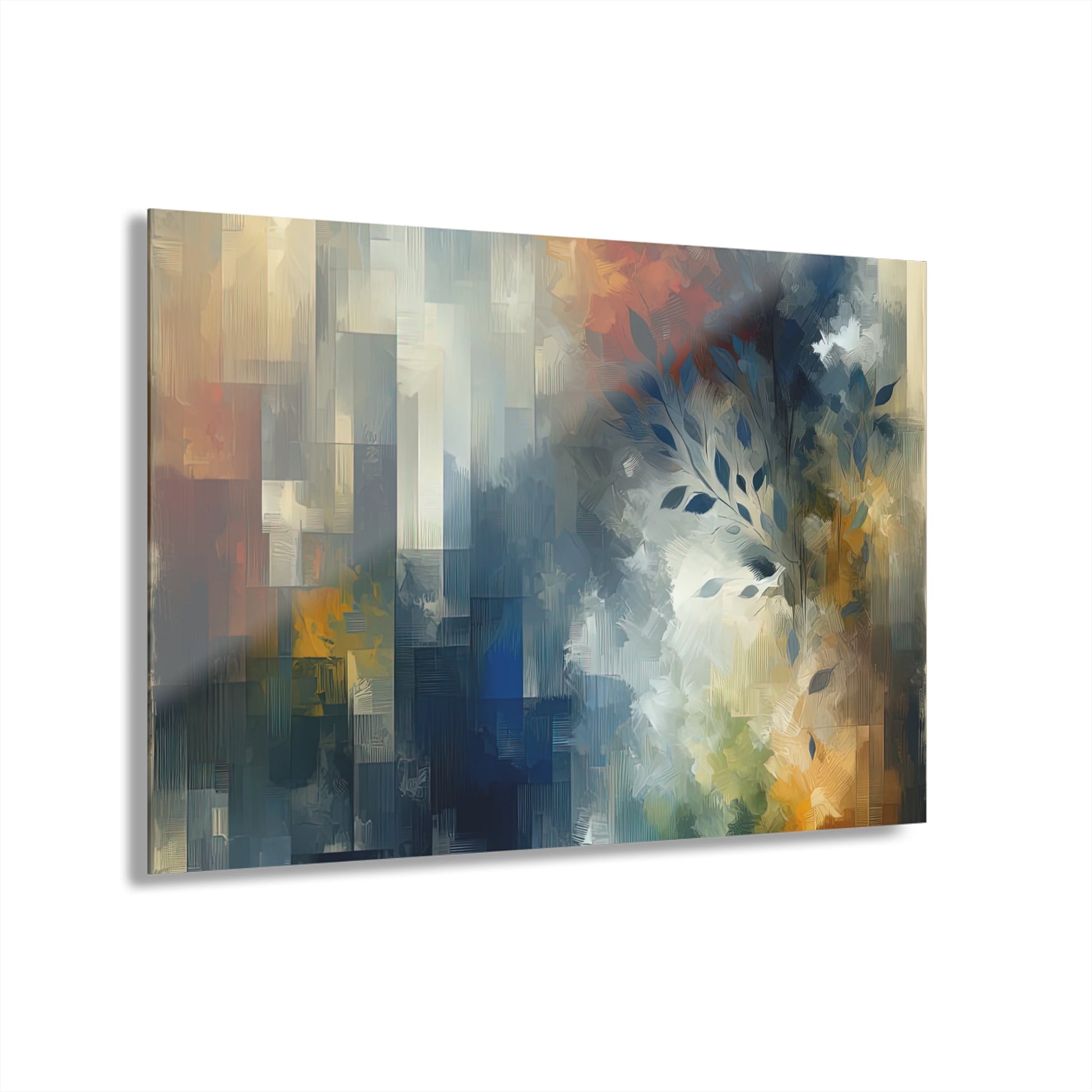 Contemplative Leaves Whispers Acrylic Prints (French Cleat Hanging) - ATUH.ART