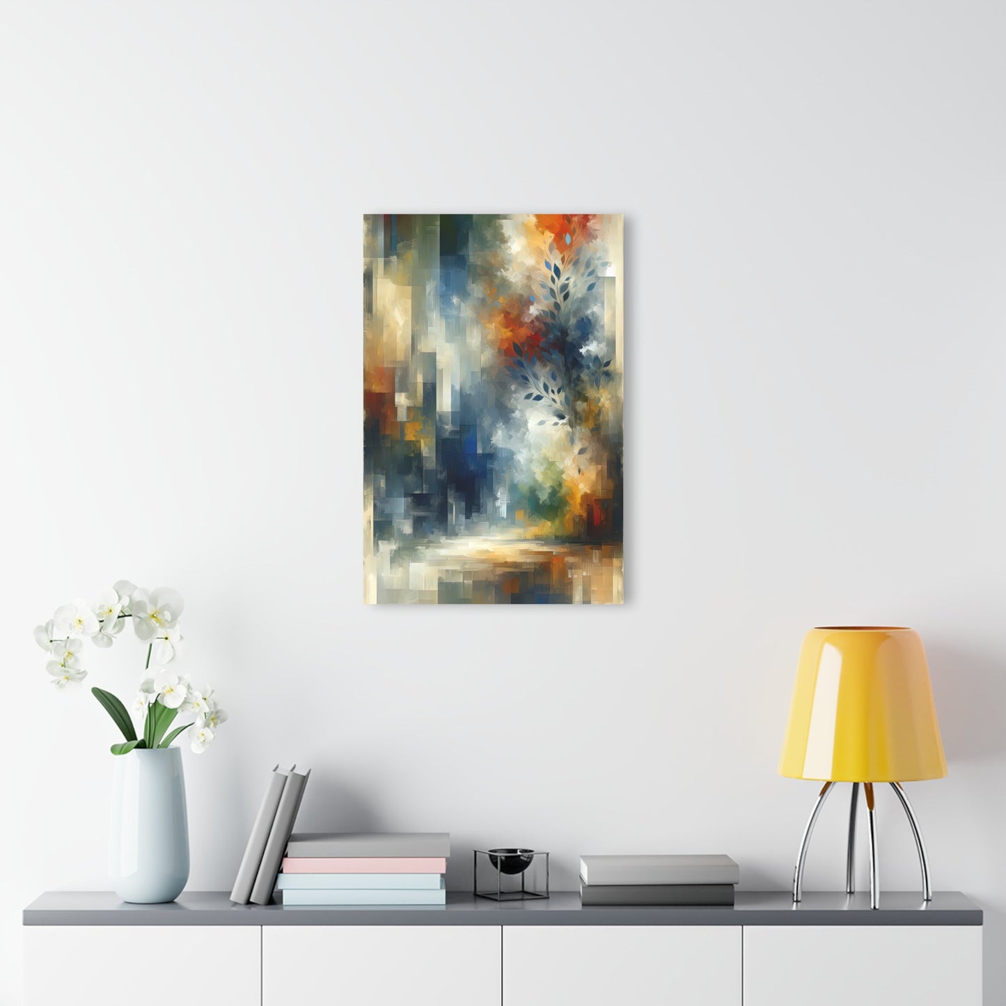 Contemplative Leaves Whispers Acrylic Prints (French Cleat Hanging) - ATUH.ART