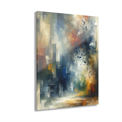 Contemplative Leaves Whispers Acrylic Prints (French Cleat Hanging) - ATUH.ART