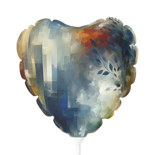 Contemplative Leaves Whispers Balloon (Round and Heart-shaped), 11" - ATUH.ART
