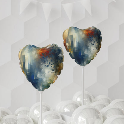 Contemplative Leaves Whispers Balloon (Round and Heart-shaped), 11" - ATUH.ART
