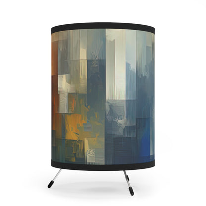 Contemplative Leaves Whispers Tripod Lamp with High-Res Printed Shade, US\CA plug - ATUH.ART