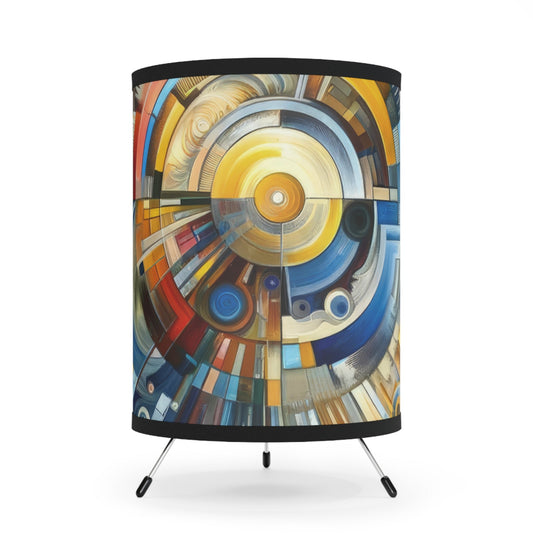 Convergence Harmony Purpose Tripod Lamp with High-Res Printed Shade, US\CA plug - ATUH.ART