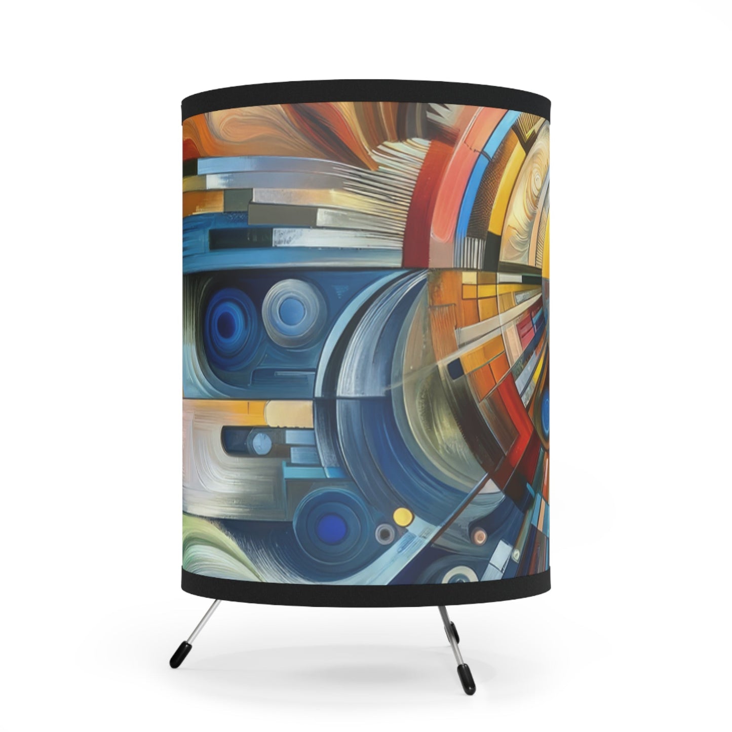 Convergence Harmony Purpose Tripod Lamp with High-Res Printed Shade, US\CA plug - ATUH.ART