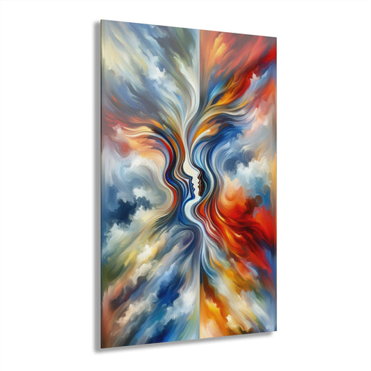Convergent Abstract Unity Acrylic Prints (French Cleat Hanging) - ATUH.ART