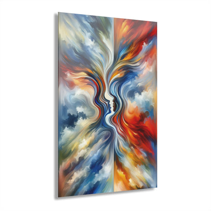 Convergent Abstract Unity Acrylic Prints (French Cleat Hanging) - ATUH.ART