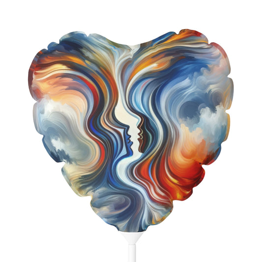 Convergent Abstract Unity Balloon (Round and Heart-shaped), 11" - ATUH.ART