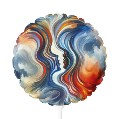 Convergent Abstract Unity Balloon (Round and Heart-shaped), 11" - ATUH.ART