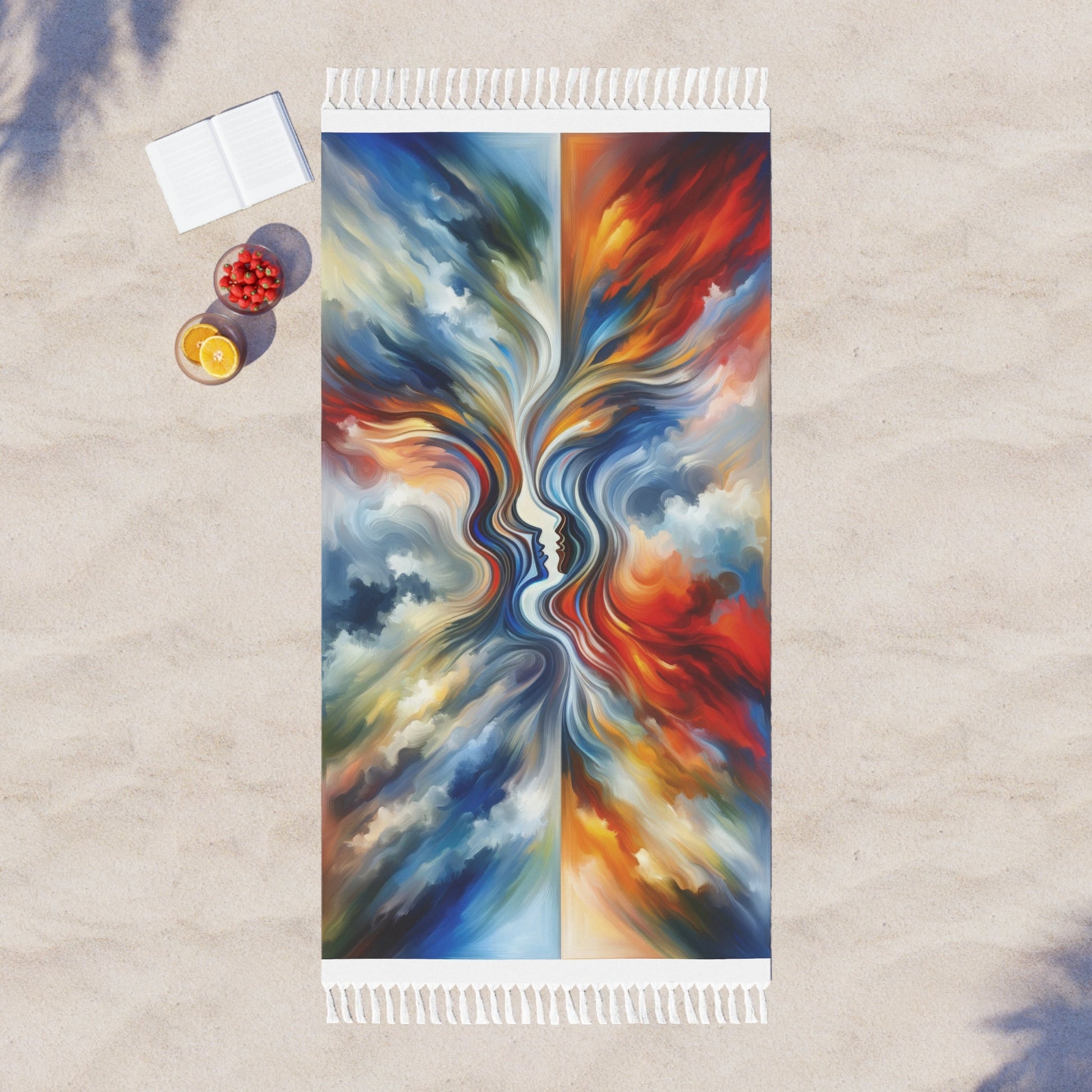 Convergent Abstract Unity Boho Beach Cloth - ATUH.ART