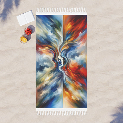 Convergent Abstract Unity Boho Beach Cloth - ATUH.ART