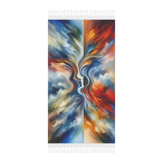 Convergent Abstract Unity Boho Beach Cloth - ATUH.ART