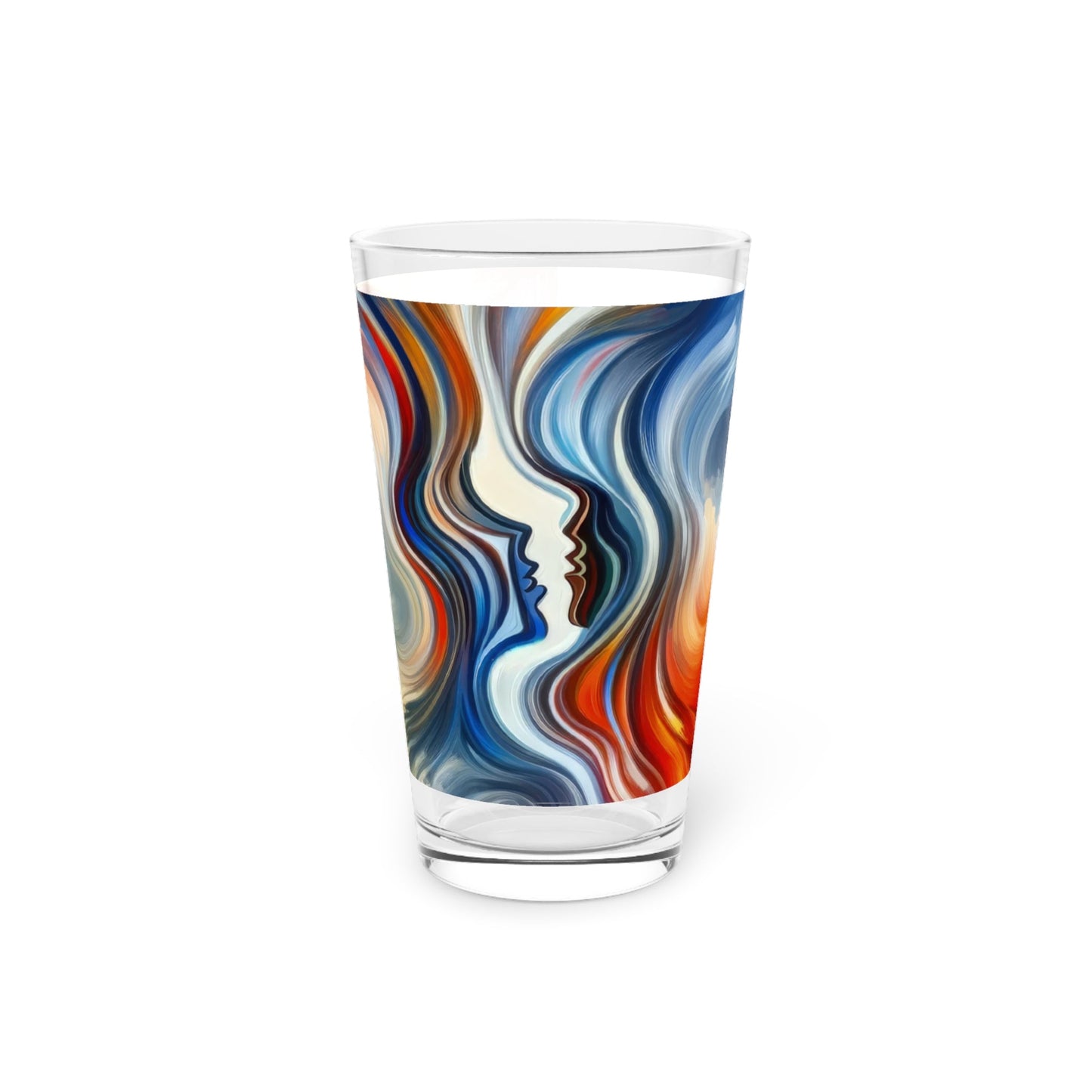 Convergent Abstract Unity Pint Glass, 16oz - ATUH.ART