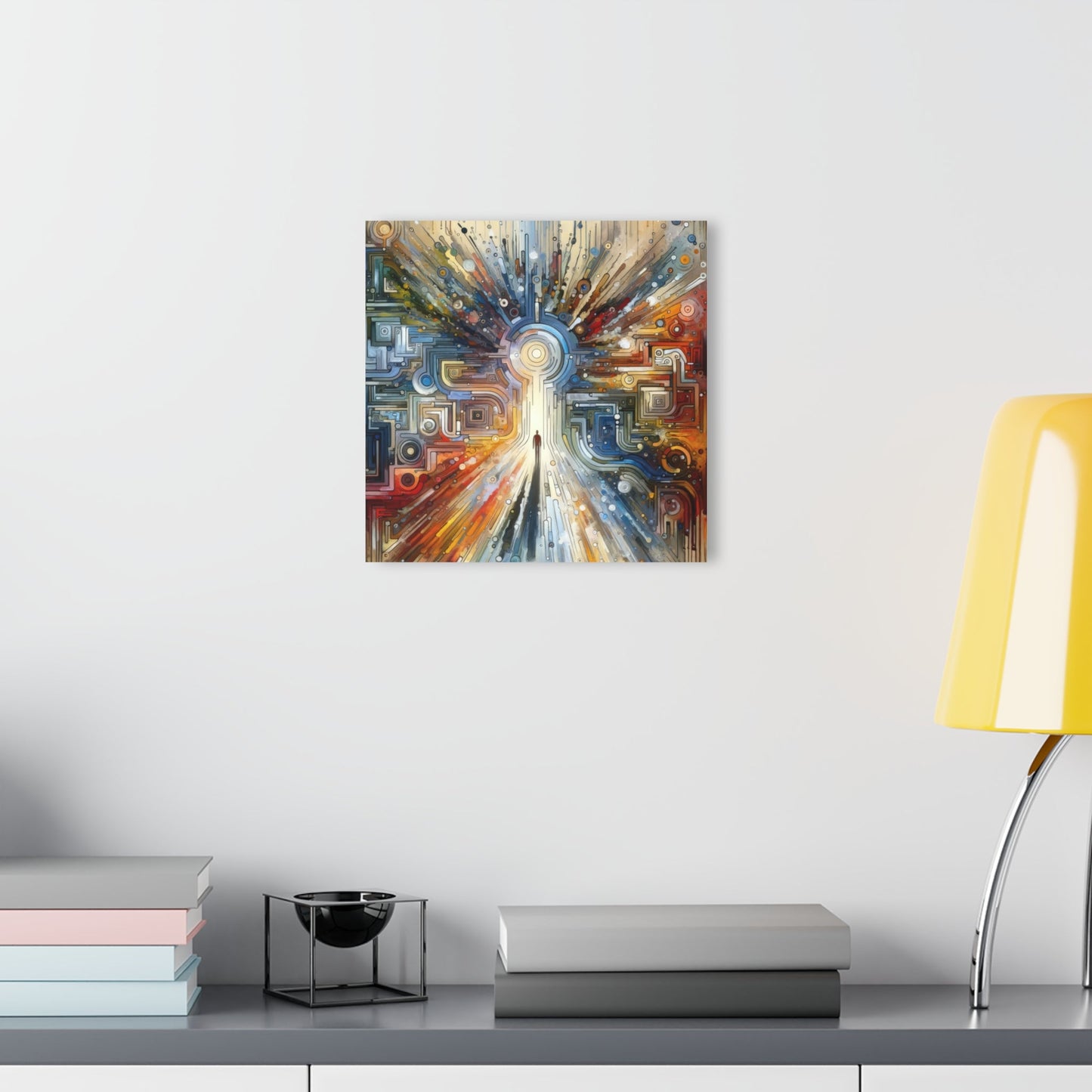 Converging Unity Path Acrylic Prints (French Cleat Hanging) - ATUH.ART