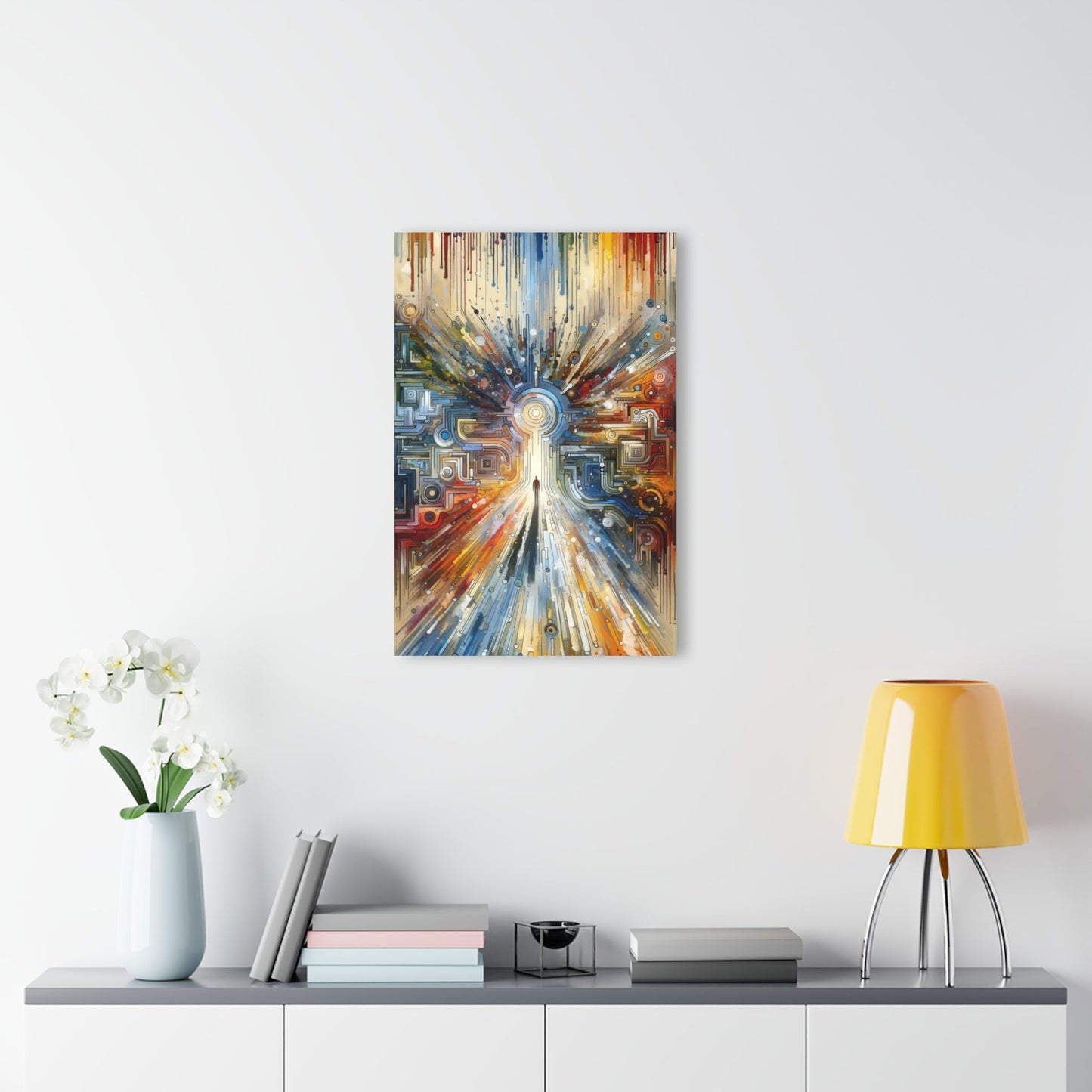 Converging Unity Path Acrylic Prints (French Cleat Hanging) - ATUH.ART