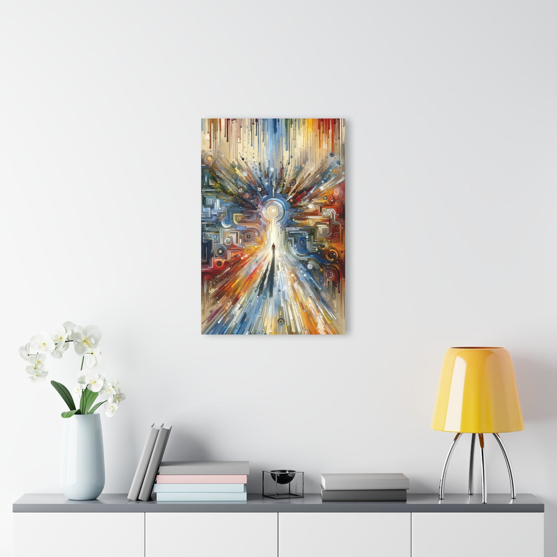 Converging Unity Path Acrylic Prints (French Cleat Hanging) - ATUH.ART