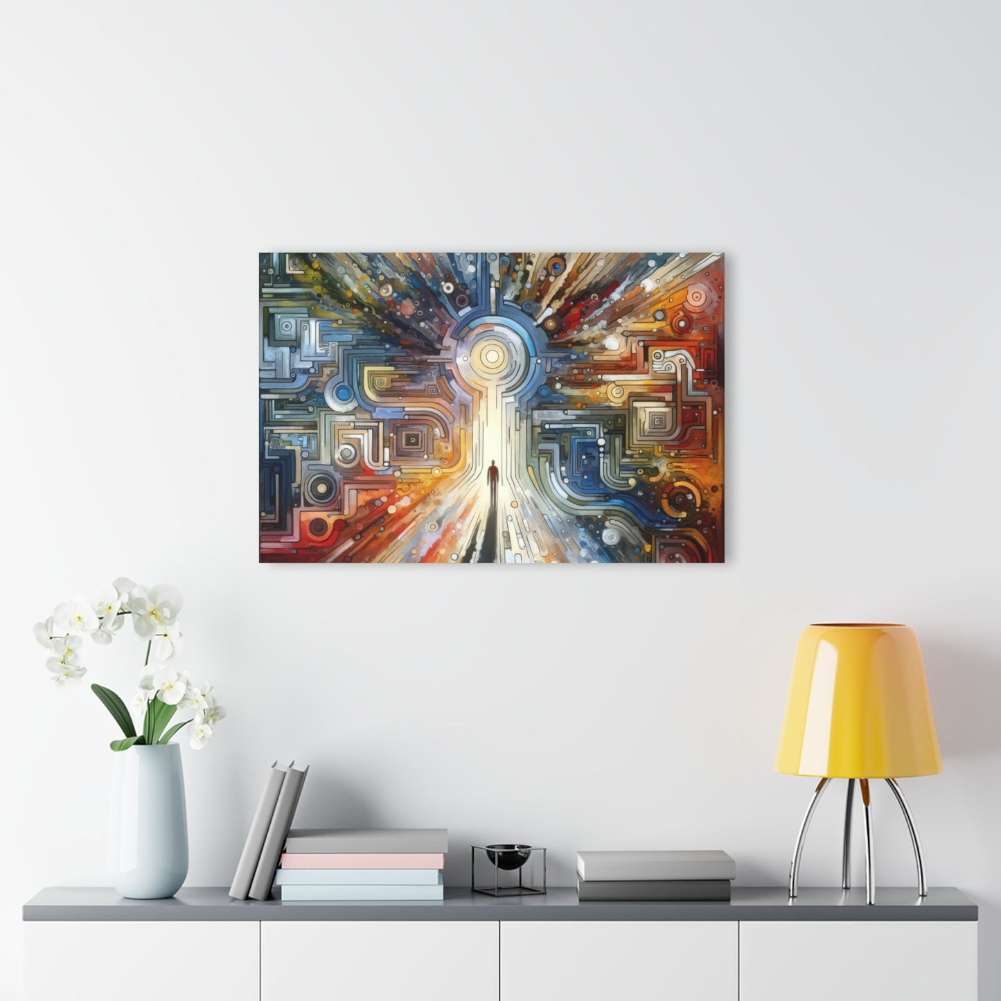Converging Unity Path Acrylic Prints (French Cleat Hanging) - ATUH.ART