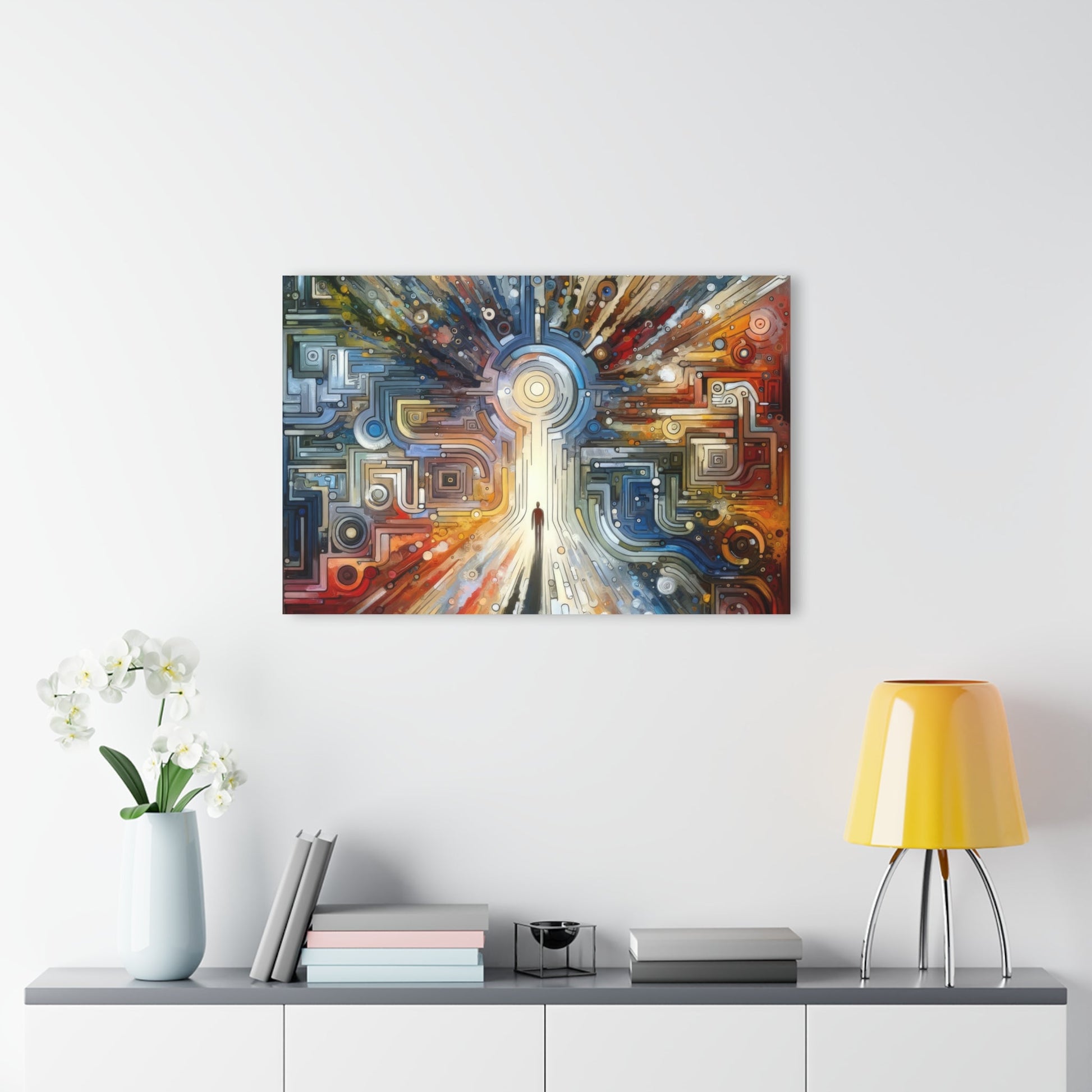Converging Unity Path Acrylic Prints (French Cleat Hanging) - ATUH.ART