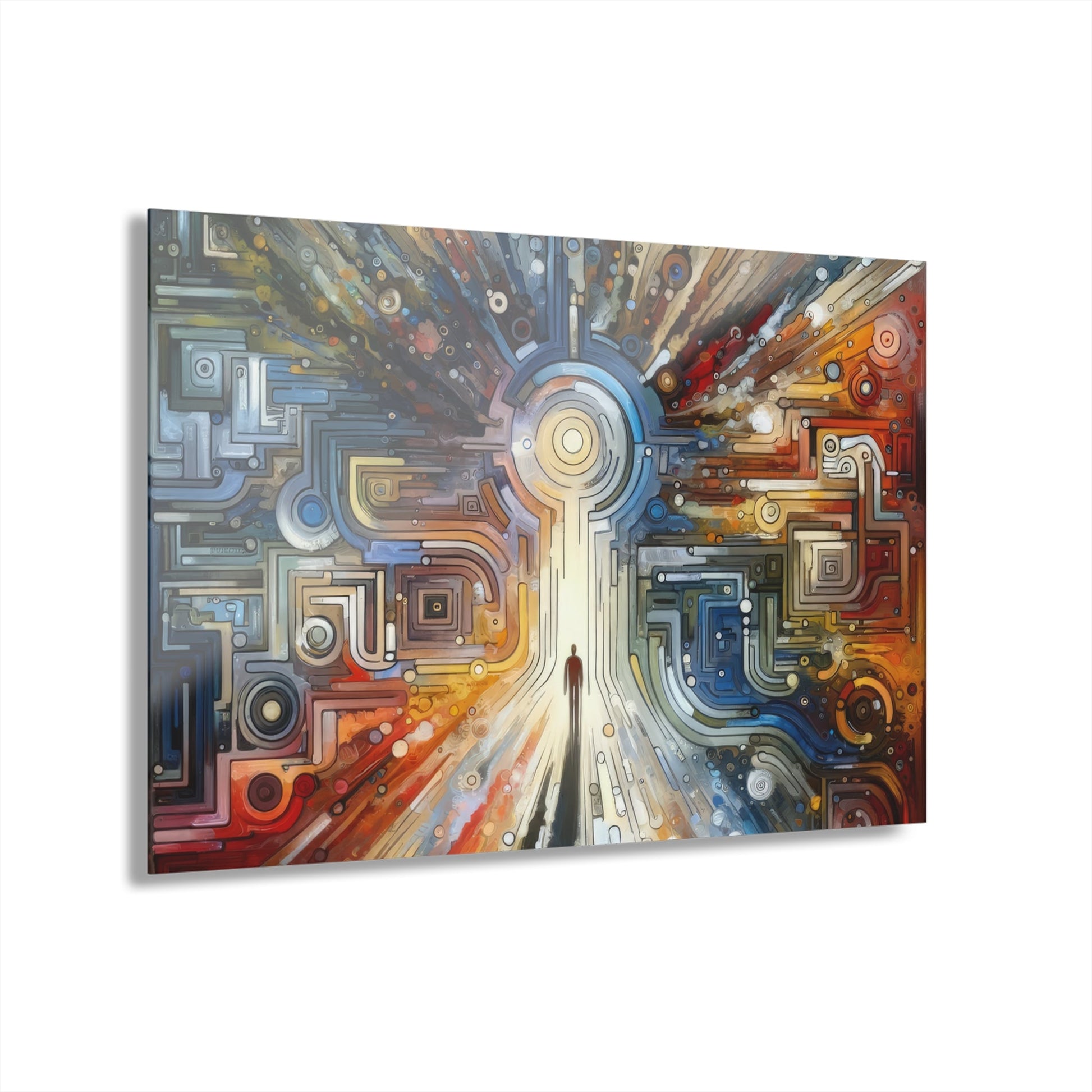 Converging Unity Path Acrylic Prints (French Cleat Hanging) - ATUH.ART
