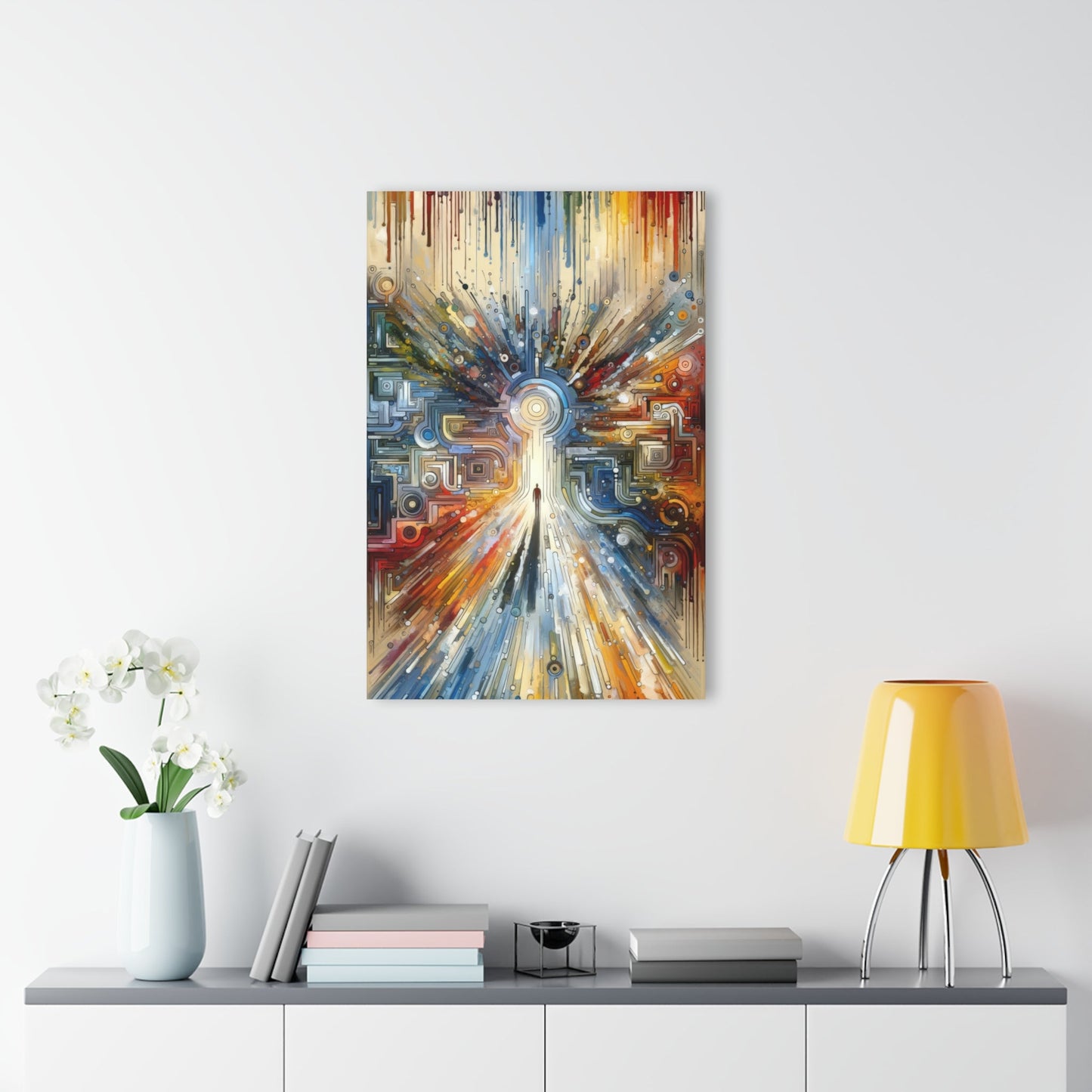 Converging Unity Path Acrylic Prints (French Cleat Hanging) - ATUH.ART