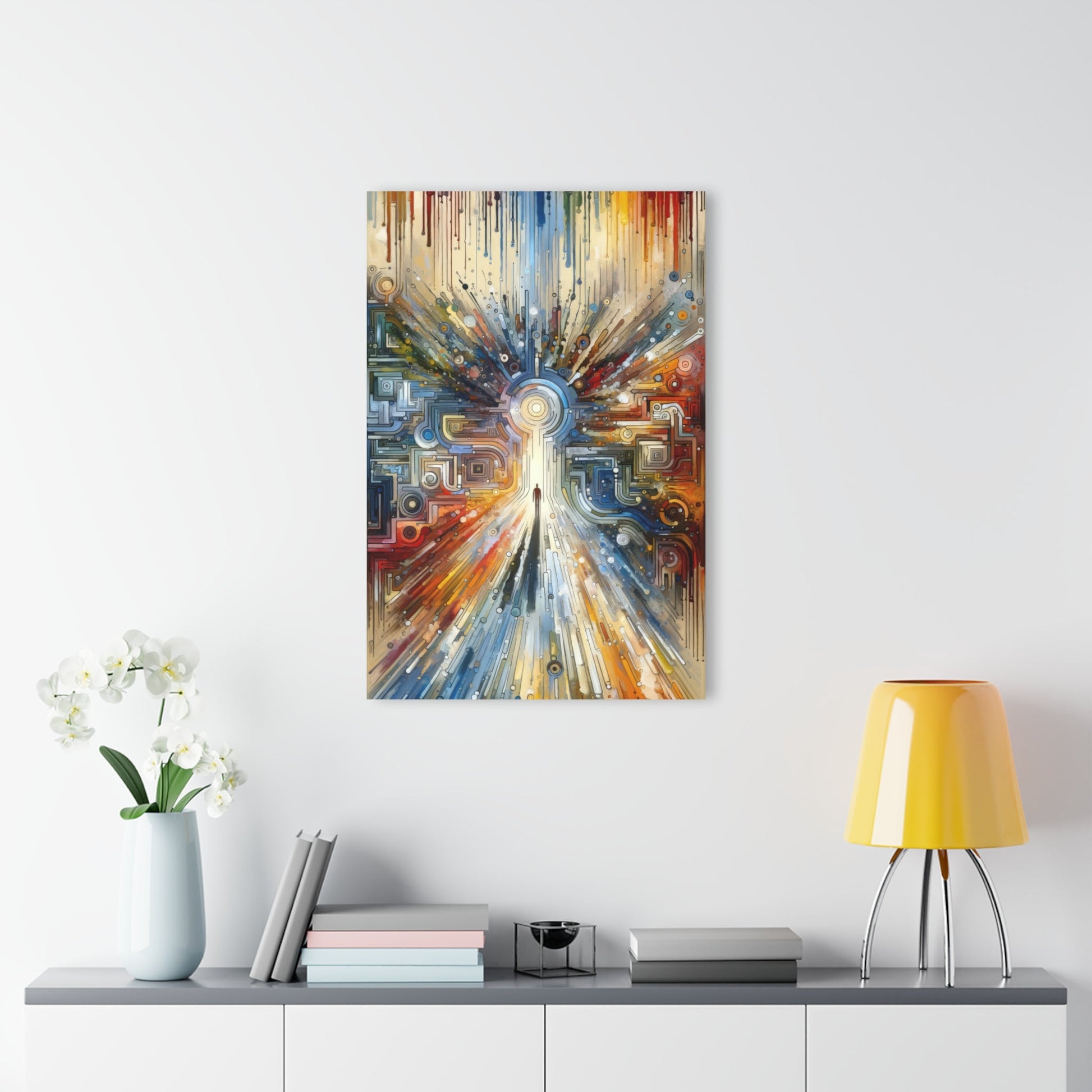 Converging Unity Path Acrylic Prints (French Cleat Hanging) - ATUH.ART