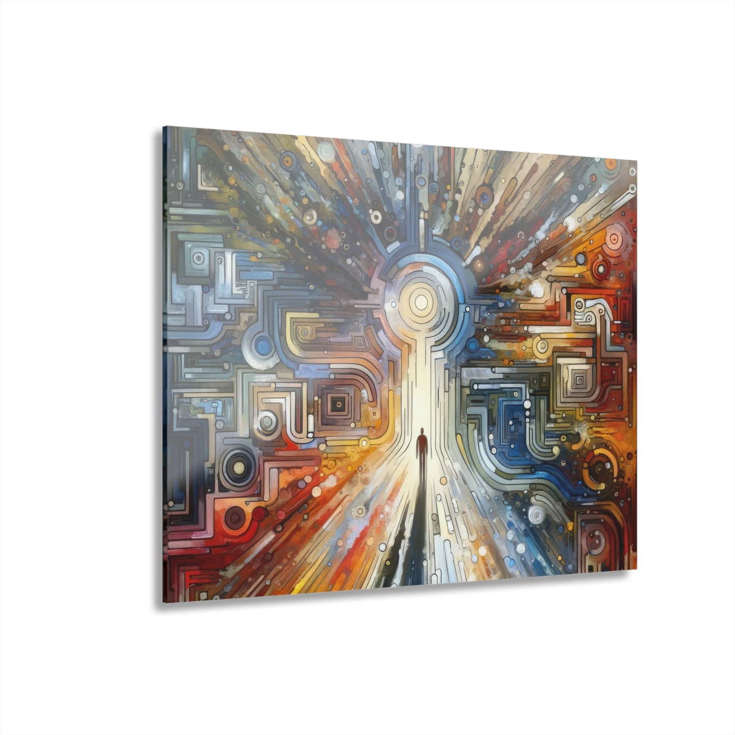 Converging Unity Path Acrylic Prints (French Cleat Hanging) - ATUH.ART