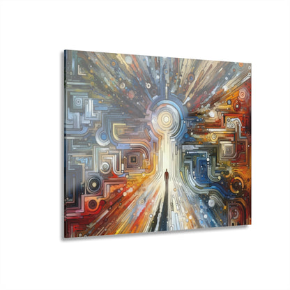 Converging Unity Path Acrylic Prints (French Cleat Hanging) - ATUH.ART