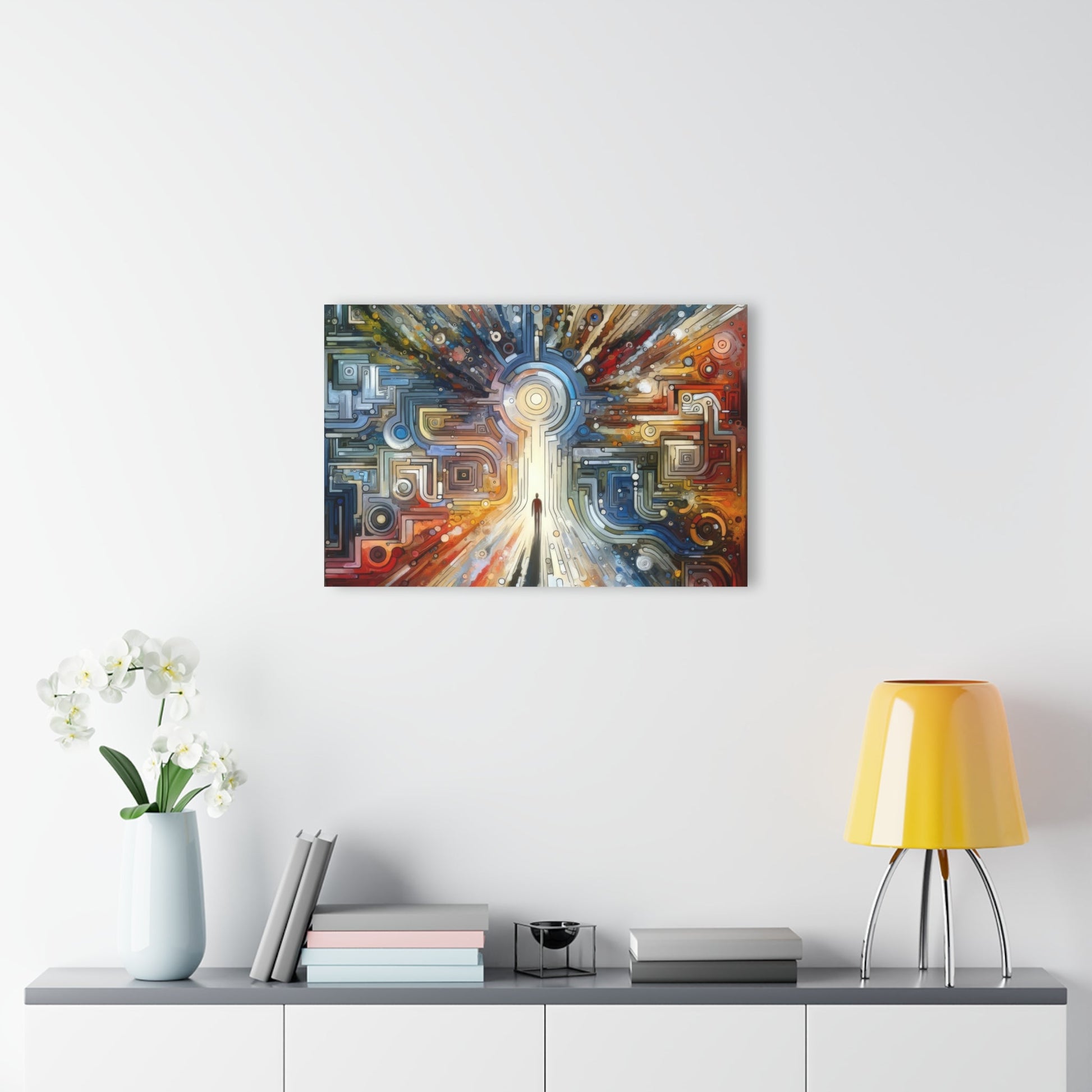 Converging Unity Path Acrylic Prints (French Cleat Hanging) - ATUH.ART