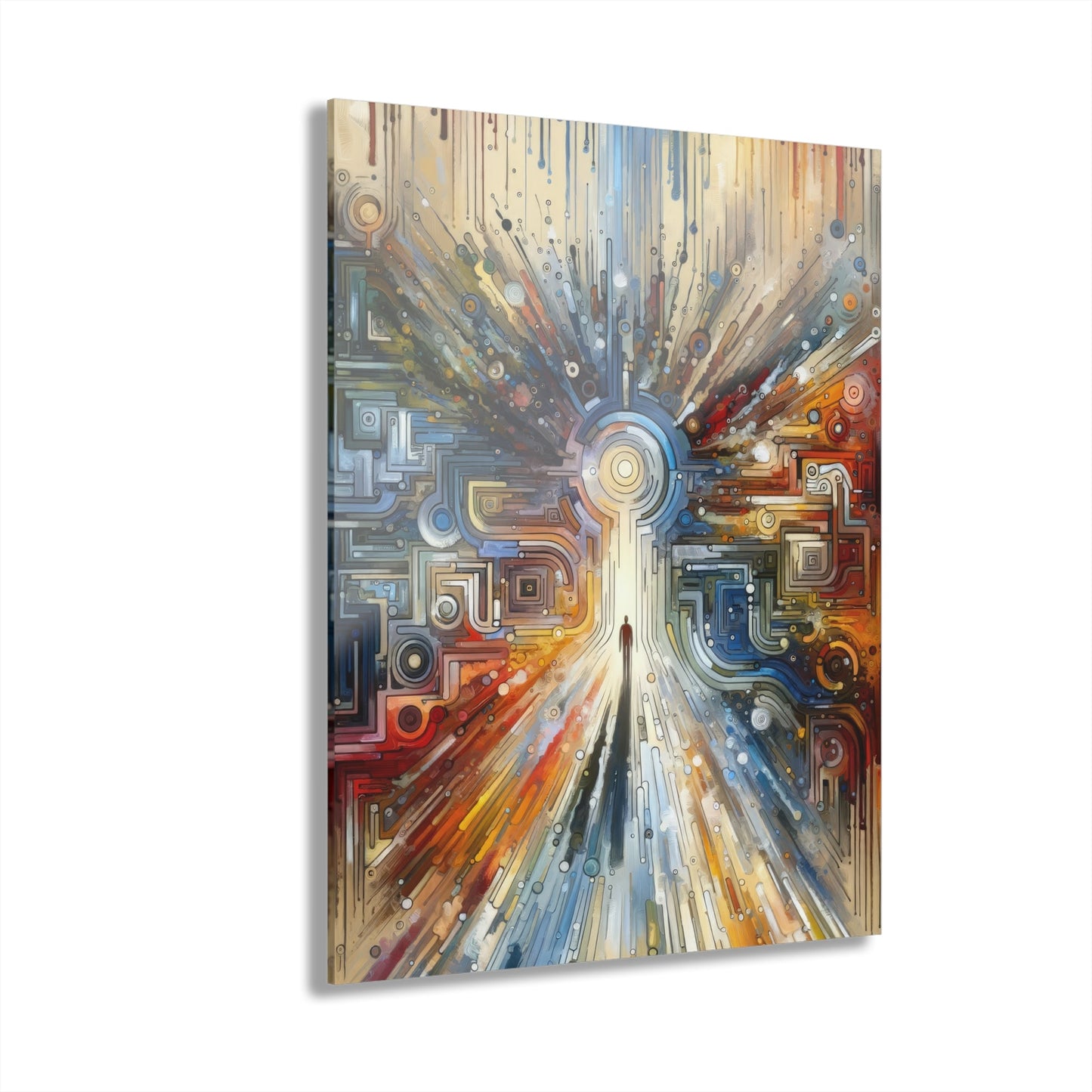 Converging Unity Path Acrylic Prints (French Cleat Hanging) - ATUH.ART