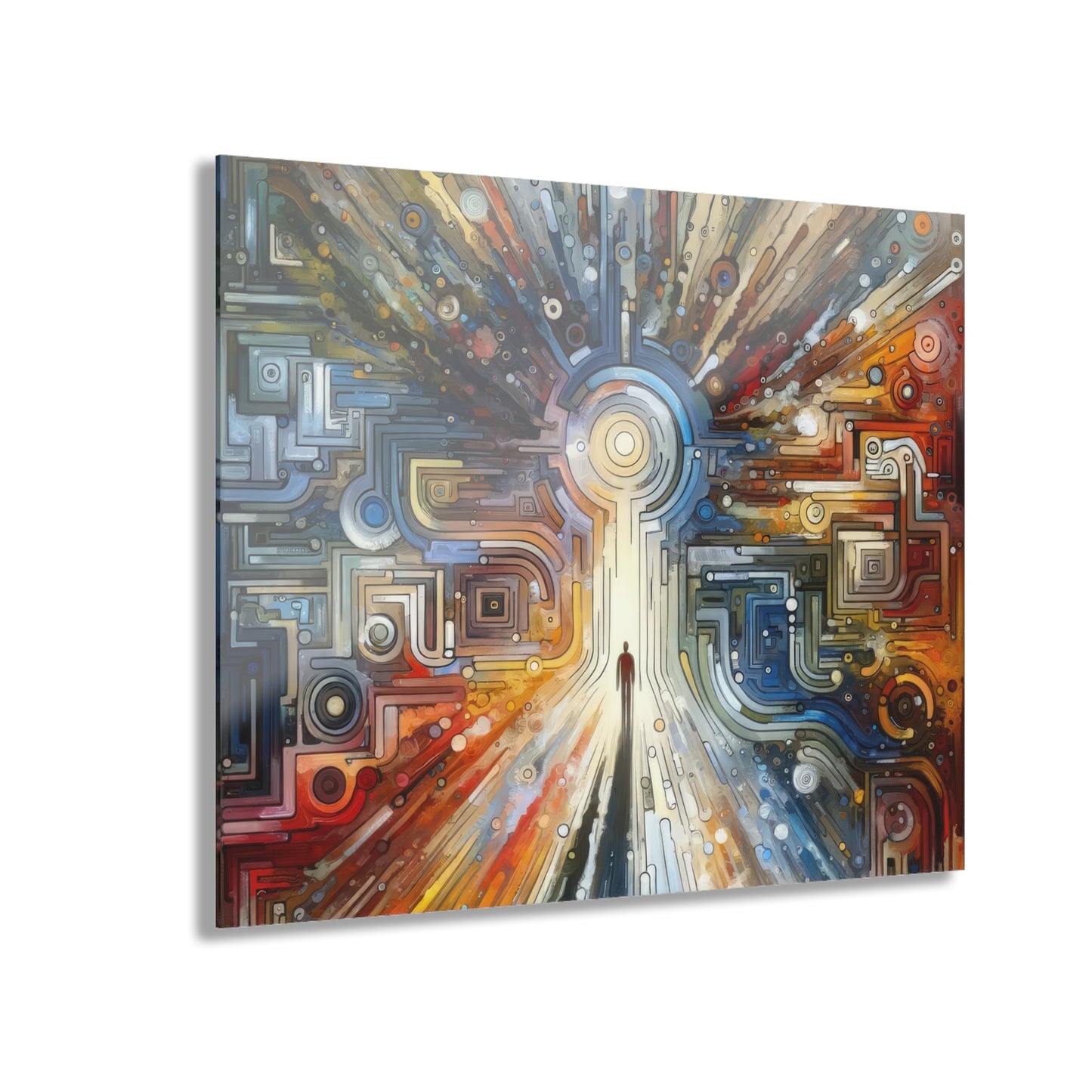 Converging Unity Path Acrylic Prints (French Cleat Hanging) - ATUH.ART