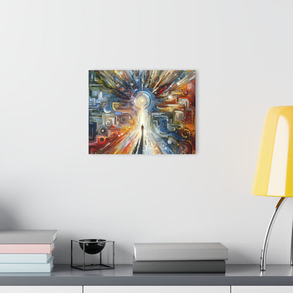 Converging Unity Path Acrylic Prints (French Cleat Hanging) - ATUH.ART