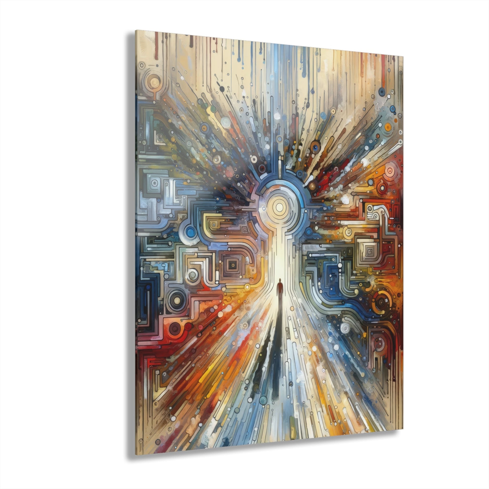 Converging Unity Path Acrylic Prints (French Cleat Hanging) - ATUH.ART