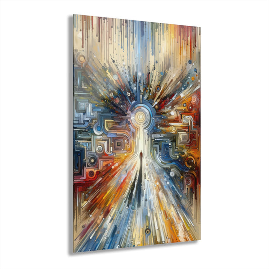Converging Unity Path Acrylic Prints (French Cleat Hanging) - ATUH.ART