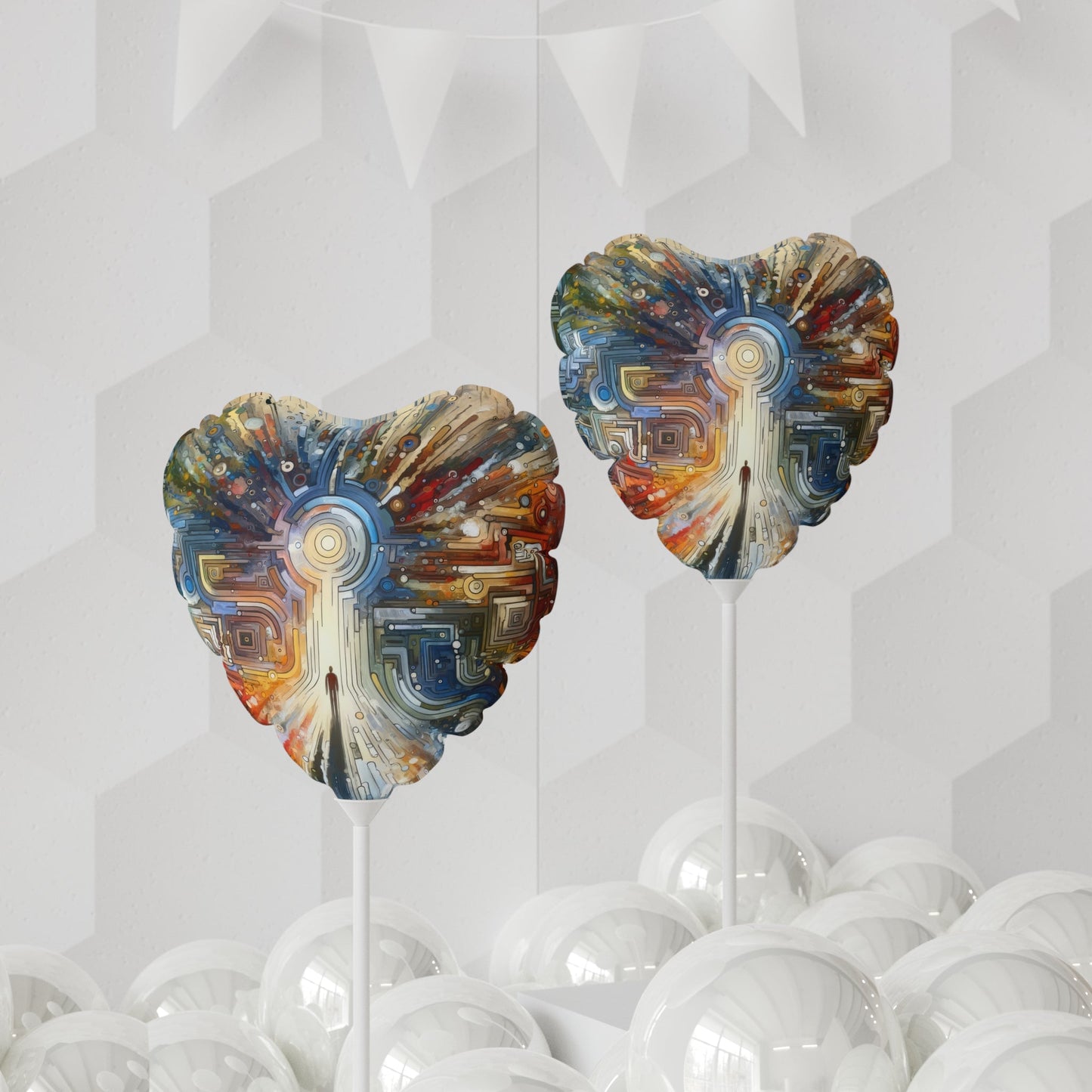 Converging Unity Path Balloon (Round and Heart-shaped), 11" - ATUH.ART
