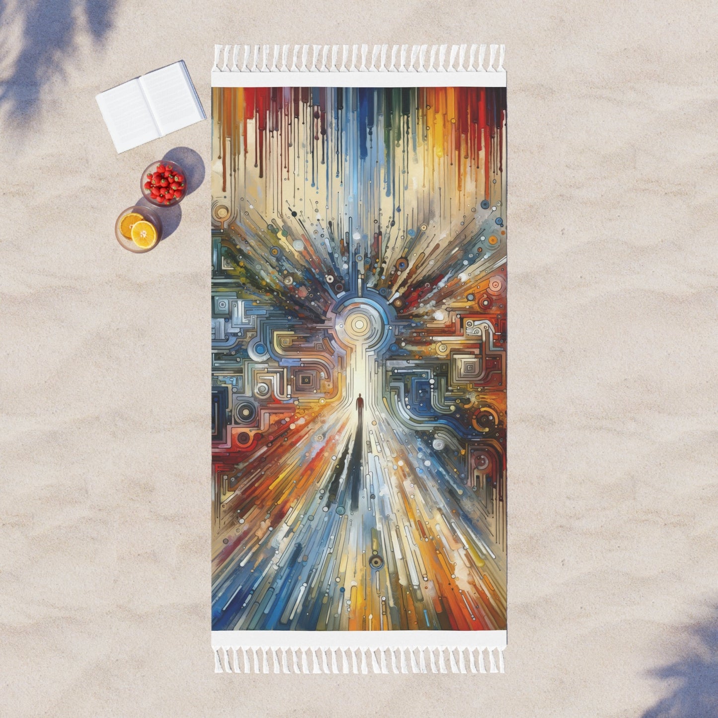 Converging Unity Path Boho Beach Cloth - ATUH.ART
