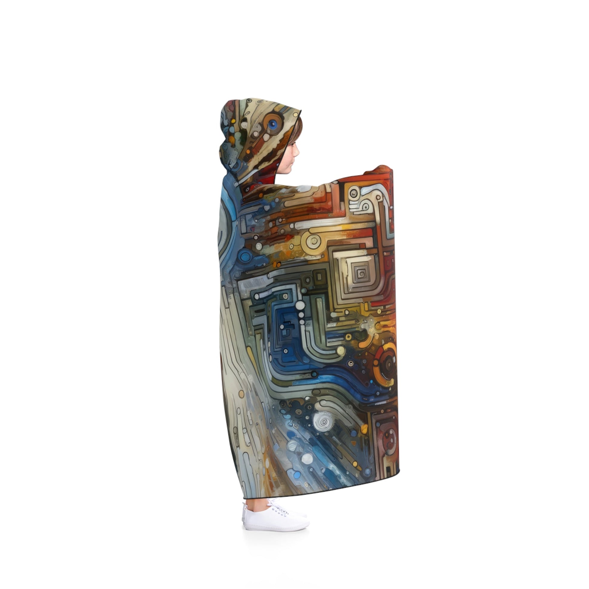 Converging Unity Path Hooded Blanket - ATUH.ART