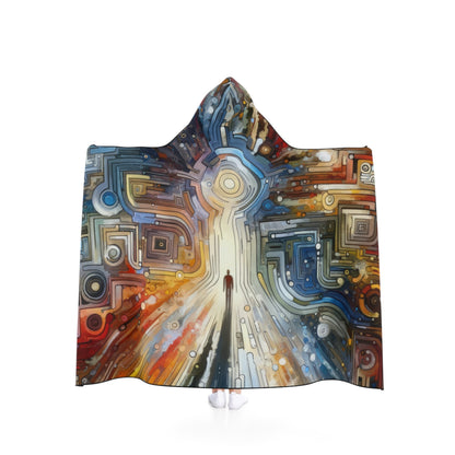 Converging Unity Path Hooded Blanket - ATUH.ART