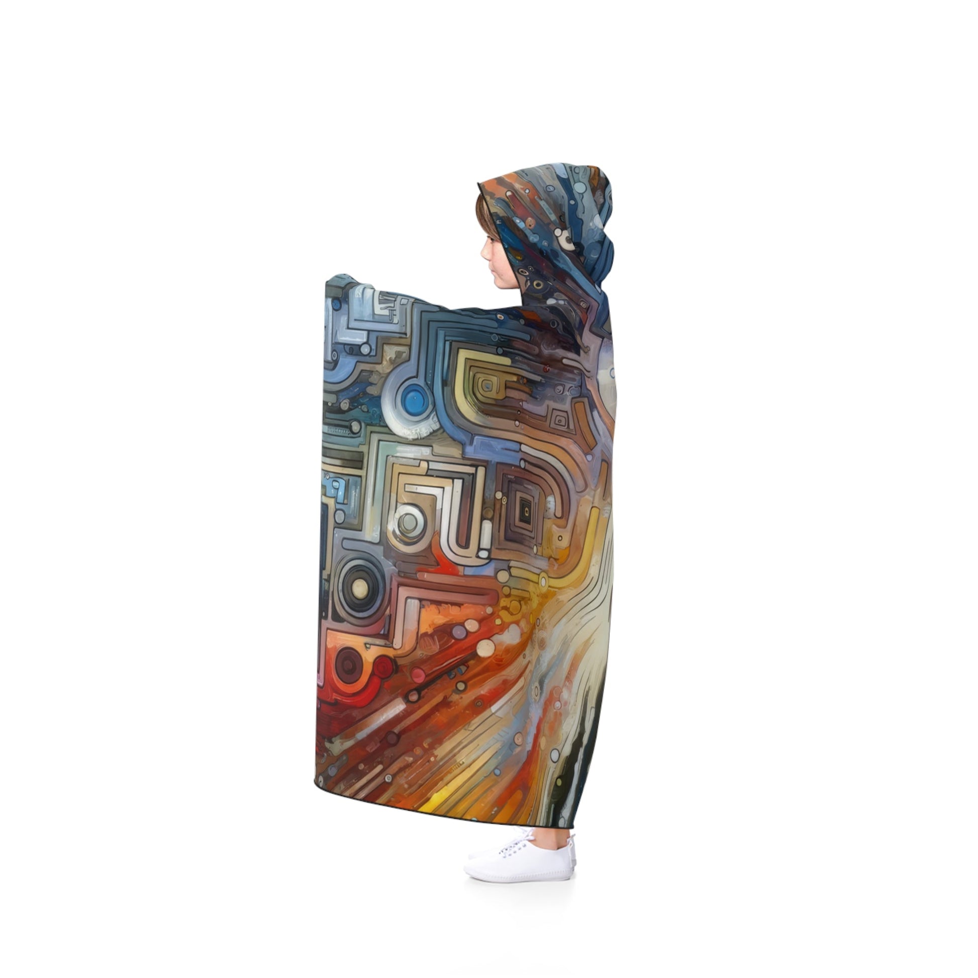 Converging Unity Path Hooded Blanket - ATUH.ART