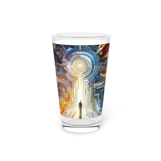 Converging Unity Path Pint Glass, 16oz - ATUH.ART