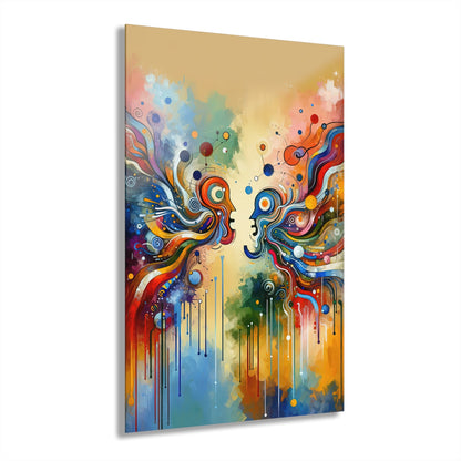 Conversational Catalyst Tachism Acrylic Prints (French Cleat Hanging) - ATUH.ART
