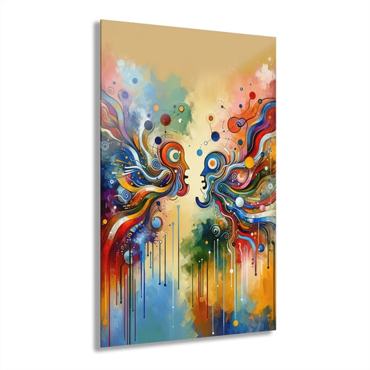 Conversational Catalyst Tachism Acrylic Prints (French Cleat Hanging) - ATUH.ART