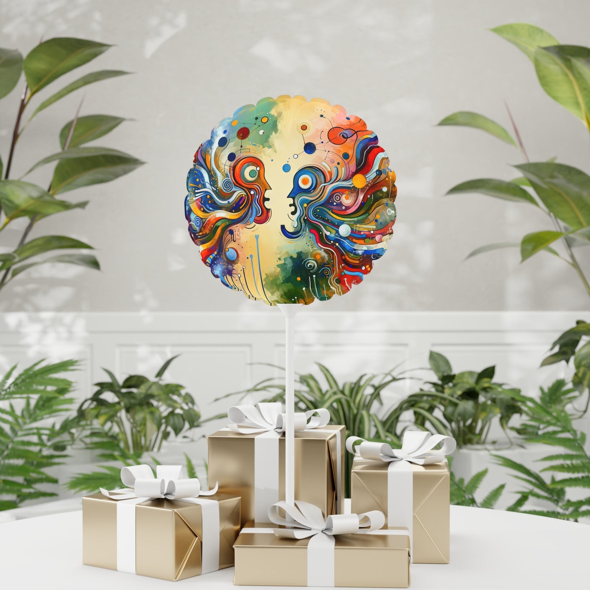 Conversational Catalyst Tachism Balloon (Round and Heart-shaped), 11" - ATUH.ART