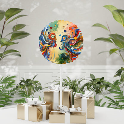 Conversational Catalyst Tachism Balloon (Round and Heart-shaped), 11" - ATUH.ART