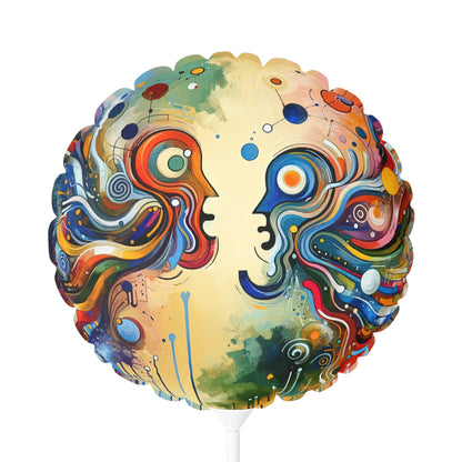 Conversational Catalyst Tachism Balloon (Round and Heart-shaped), 11" - ATUH.ART