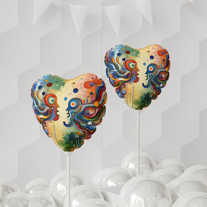 Conversational Catalyst Tachism Balloon (Round and Heart-shaped), 11" - ATUH.ART
